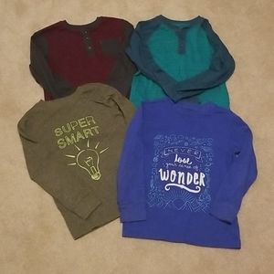 Boys Cat & Jack Long Sleeve Tshirt Bundle